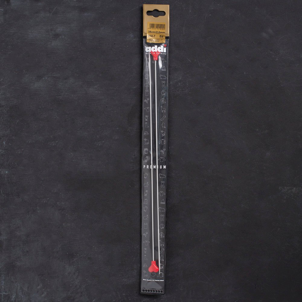 Addi 2mm 35cm Klasik Alüminyum Hızlı Örgü Şişi - 210-7 - Hobium